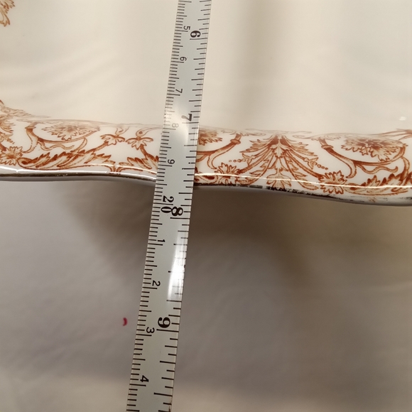 ANTIQUE JOHN MADDOCK AND SONS ROYAL VITREOUS COLUMBUS PATTERN RARE CAKE PLATE - Picture 5 of 12